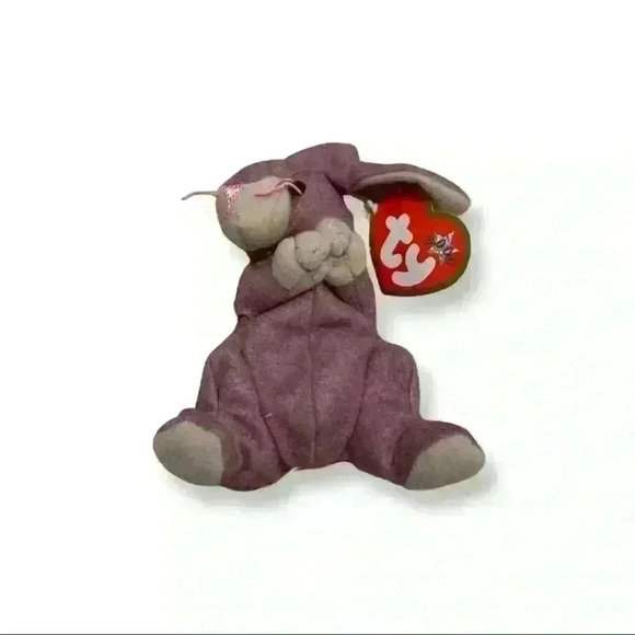 Springy the Lavender Bunny Beanie Baby - Picture 1 of 4